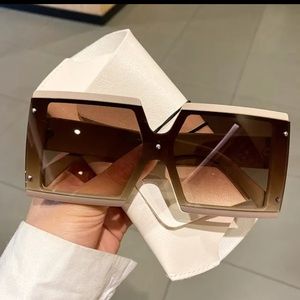 Square Oversized One-pieces Sunglasses